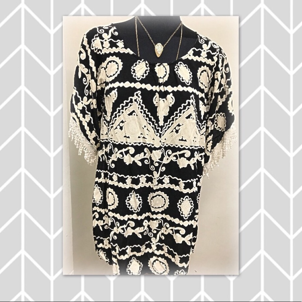 Black and Cream tunic/dress